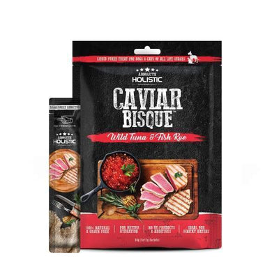 Absolute Holistic [Expo 6 for $20] Absolute Holistic Caviar Wild Tuna & Fish Roe Bisque Dog & Cat Treats 60g Dog Food & Treats