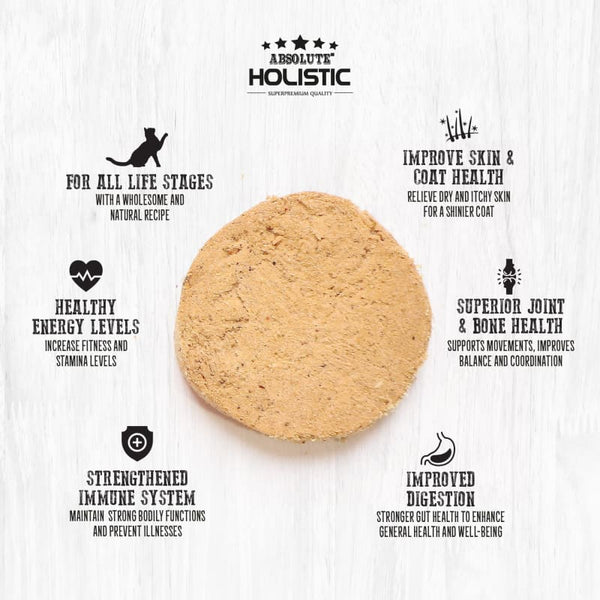 Absolute Holistic [UP TO 38% OFF] Absolute Holistic Chicken Freeze Dried Raw Cat Food 14oz Cat Food & Treats