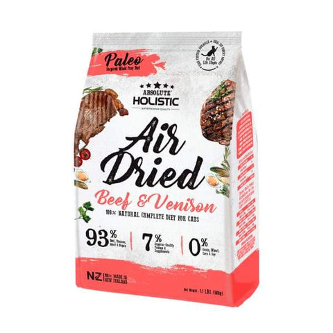 Absolute Holistic Absolute Holistic Beef & Venison Air Dried Cat Food 500g Cat Food & Treats