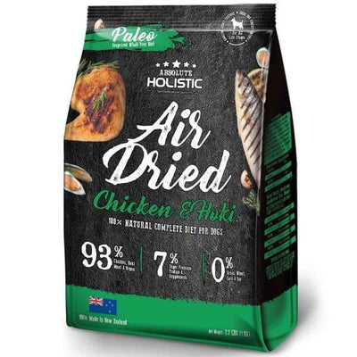 Absolute Holistic [3 for $129.90] Absolute Holistic Air Dried Chicken & Hoki Dog Food 1kg Dog Food & Treats