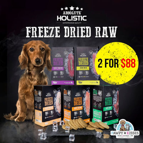 Absolute Holistic [2 FOR $88 | MIX & MATCH] Absolute Holistic Freeze Dried Raw Dog Food 14oz