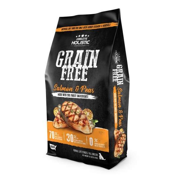 Absolute Holistic [Expo Deal $39 OFF*] Absolute Holistic Grain Free Salmon & Peas Dry Dog Food Dog Food & Treats