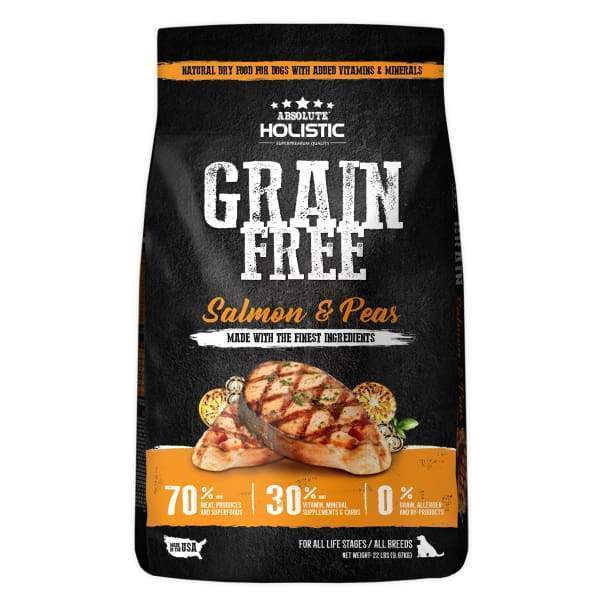 Absolute Holistic [Expo Deal $39 OFF*] Absolute Holistic Grain Free Salmon & Peas Dry Dog Food Dog Food & Treats