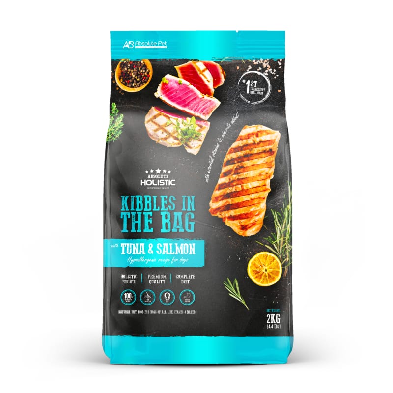 Absolute Holistic [UP TO 31% OFF] Absolute Holistic Kibbles In The Bag Tuna & Salmon Dry Dog Food (2 Sizes) Dog Food & Treats
