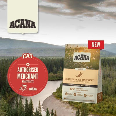 ACANA [UP TO EXTRA 28% OFF] ACANA Homestead Harvest Dry Cat Food (2 Sizes) Cat Food & Treats