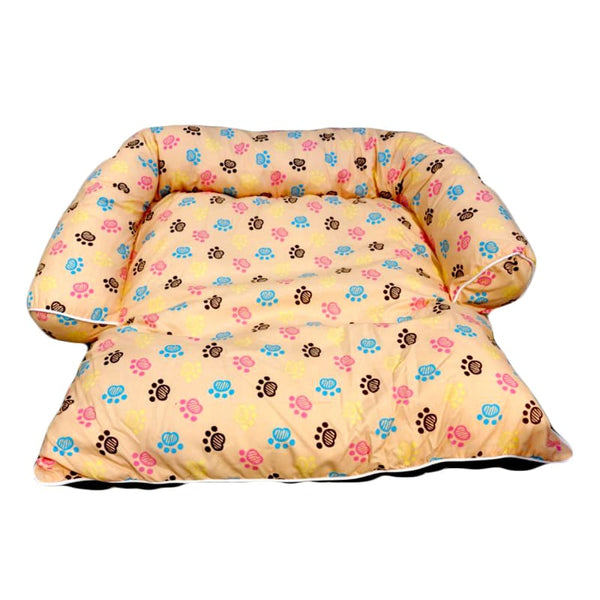 ACE PET ACE PET Colourful Paws Light Brown Non-Fur Empress Dog Bed Dog Accessories