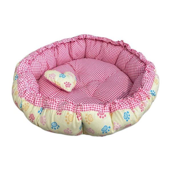 ACE PET ACE PET Colourful Paws Yellow Cupcake Dog Bed (2 Sizes) Dog Accessories