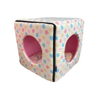 ACE PET ACE PET Colourful Paws Yellow Non-Fur Cosy Dog Bed Dog Accessories