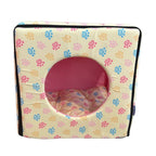 ACE PET ACE PET Colourful Paws Yellow Non-Fur Cosy Dog Bed Dog Accessories