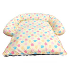 ACE PET ACE PET Colourful Paws Yellow Non-Fur Empress Dog Bed Dog Accessories