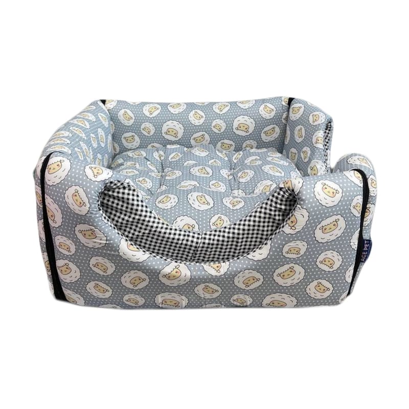 ACE PET ACE PET Counting Sheeps Grey Non-Fur Cosy Dog Bed Dog Accessories
