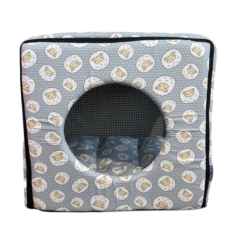 ACE PET ACE PET Counting Sheeps Grey Non-Fur Cosy Dog Bed Dog Accessories