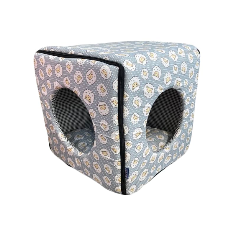 ACE PET ACE PET Counting Sheeps Grey Non-Fur Cosy Dog Bed Dog Accessories