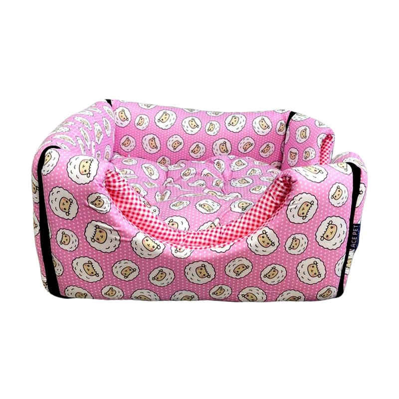 ACE PET ACE PET Counting Sheeps Pink Non-Fur Cosy Dog Bed Dog Accessories