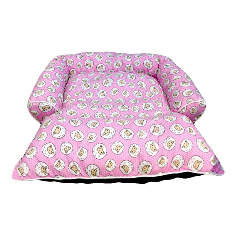 ACE PET ACE PET Counting Sheeps Pink Non-Fur Empress Dog Bed Dog Accessories