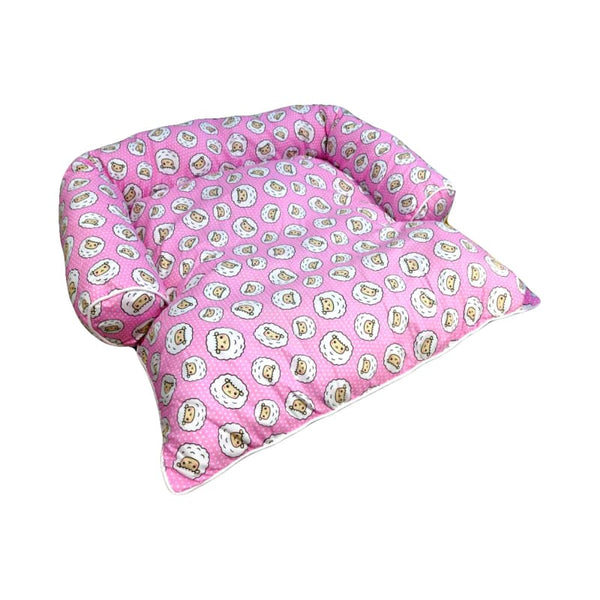 ACE PET ACE PET Counting Sheeps Pink Non-Fur Empress Dog Bed Dog Accessories
