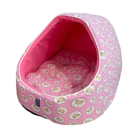 ACE PET ACE PET Counting Sheeps Pink Igloo Dog Bed Dog Accessories