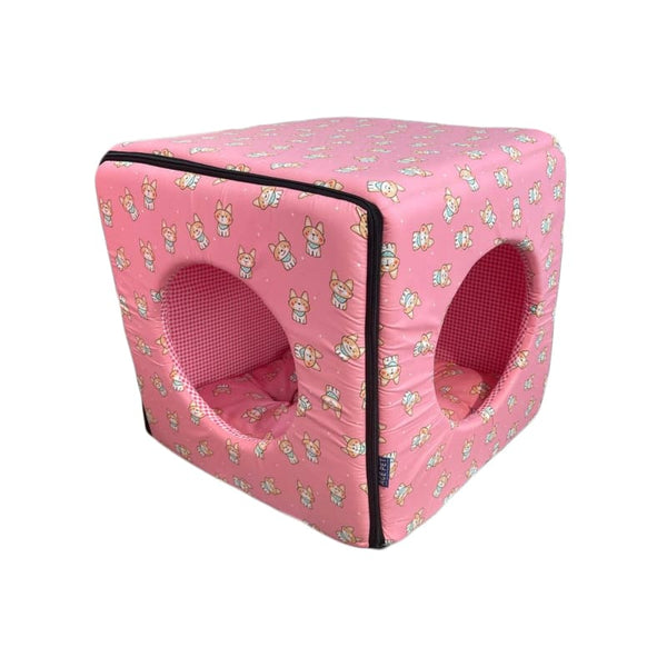 ACE PET ACE PET Dog Pink Non-Fur Cosy Dog Bed Dog Accessories