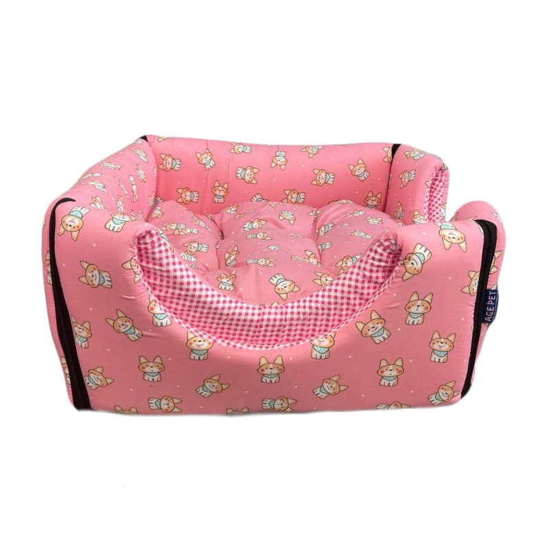 ACE PET ACE PET Dog Pink Non-Fur Cosy Dog Bed Dog Accessories