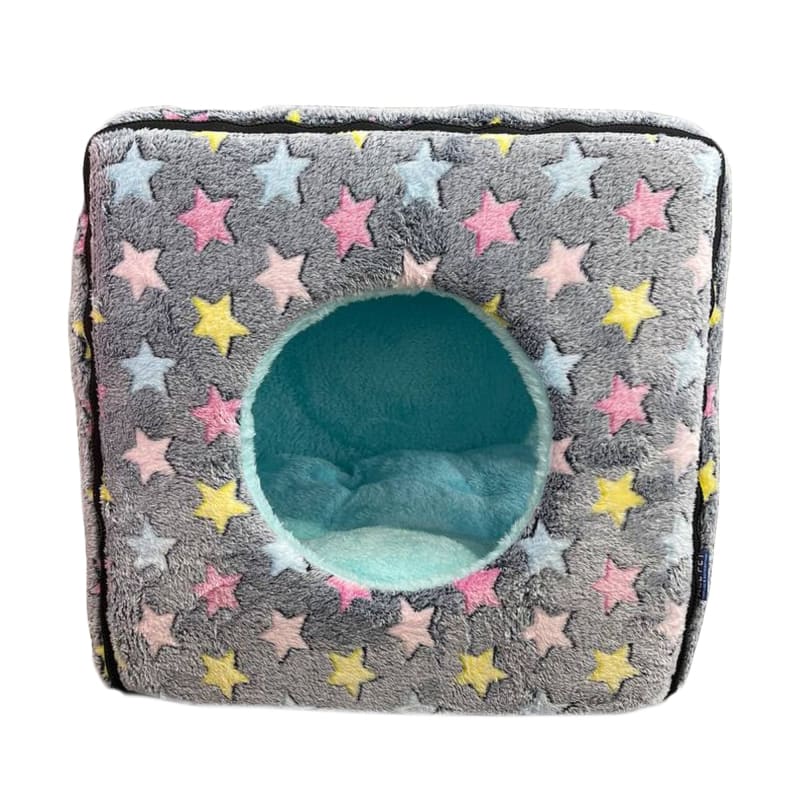 ACE PET ACE PET Loving Star Grey Furry Cosy Dog Bed Dog Accessories