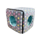 ACE PET ACE PET Loving Star Grey Furry Cosy Dog Bed Dog Accessories