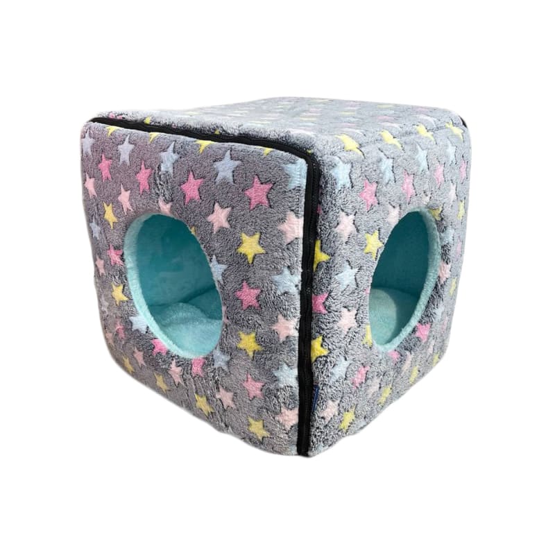 ACE PET ACE PET Loving Star Grey Furry Cosy Dog Bed Dog Accessories