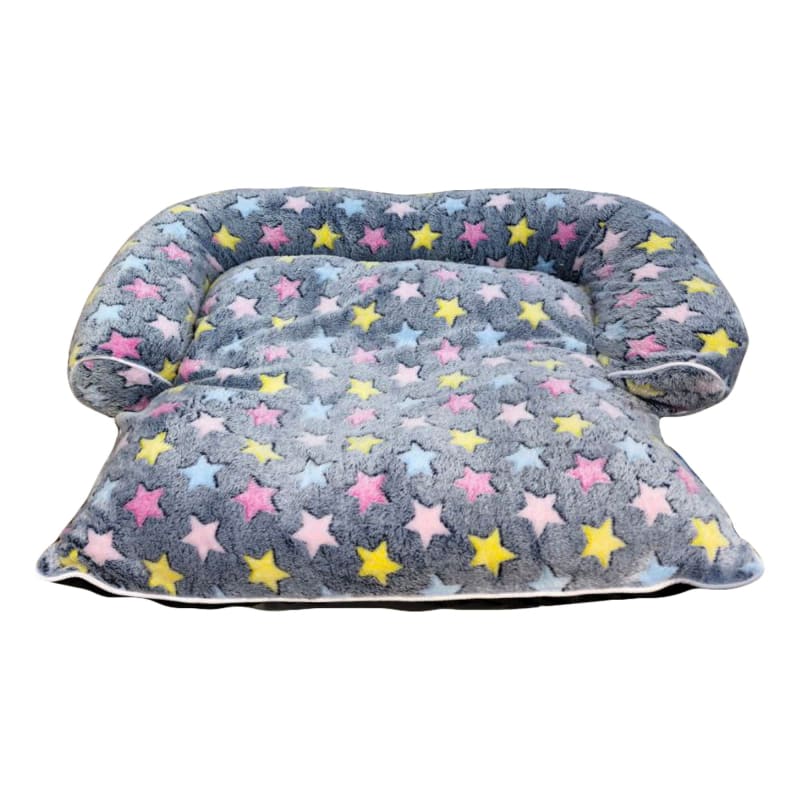 ACE PET ACE PET Loving Star Grey Furry Empress Dog Bed Dog Accessories