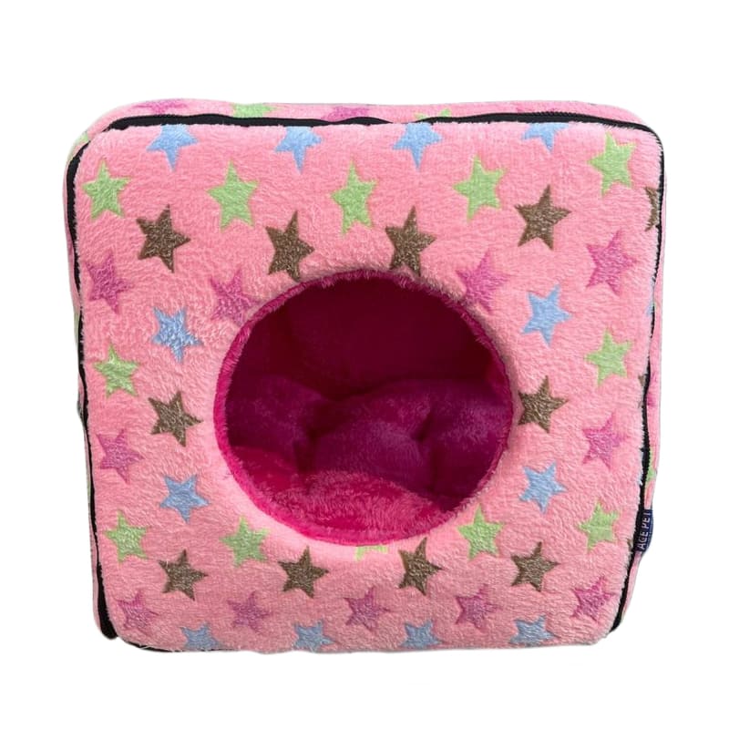 ACE PET ACE PET Loving Star Pink Furry Cosy Dog Bed Dog Accessories