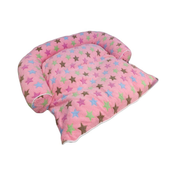 ACE PET ACE PET Loving Star Pink Furry Empress Dog Bed Dog Accessories