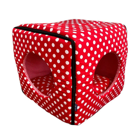 ACE PET ACE PET Polkadot Non-Fur Cosy Dog Bed Dog Accessories