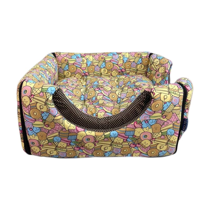 ACE PET ACE PET Sweet Tooth Black Non-Fur Cosy Dog Bed Dog Accessories