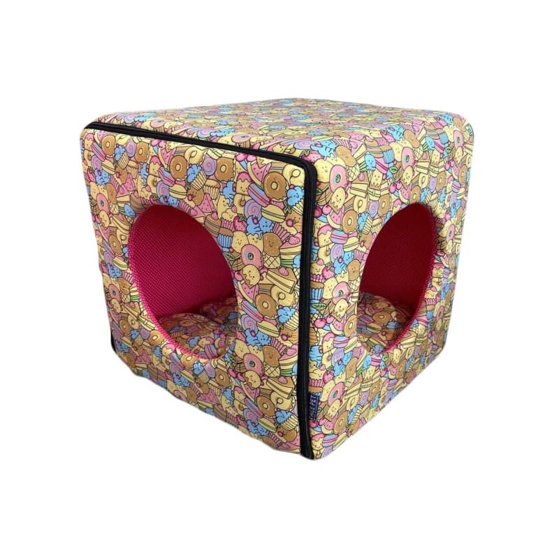 ACE PET ACE PET Sweet Tooth Pink Non-Fur Cosy Dog Bed Dog Accessories