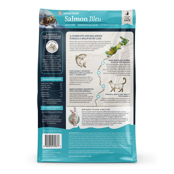 Addiction Addiction Salmon Bleu Grain-Free Dry Cat Food (2 Sizes) Cat Food & Treats