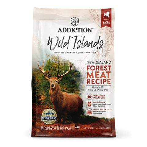 Addiction Addiction Wild Islands New Zealand Forest Meat Grain-Free Dry Dog Food (2 Sizes) Dog Food & Treats