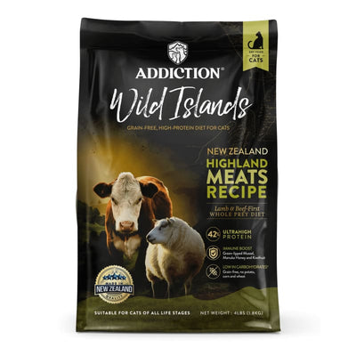 Addiction Addiction Wild Islands New Zealand Highland Meats Grain-Free Dry Cat Food (2 Sizes) Cat Food & Treats