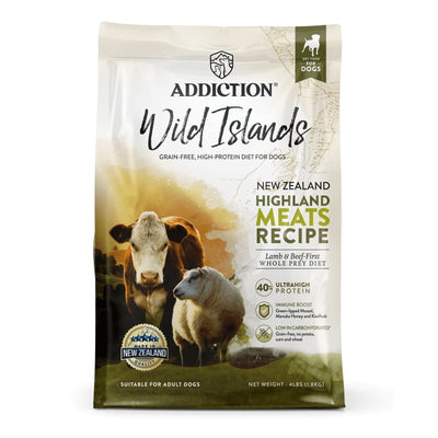 Addiction Addiction Wild Islands New Zealand Highland Meats Grain-Free Dry Dog Food (2 Sizes) Dog Food & Treats