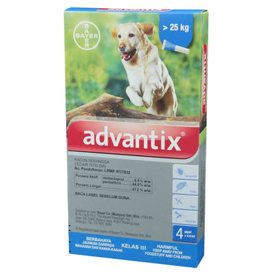 Advantix Advantix for Extra Large Dogs 25kg & Above Dog Healthcare