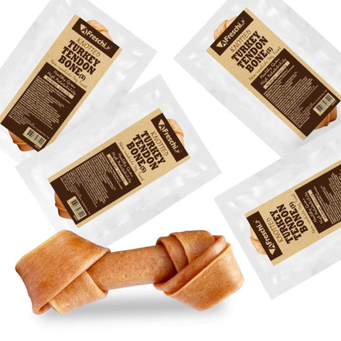 Afreschi Afreschi Knotted Turkey Tendon Bone Dog Chew (2 Sizes) Dog Food & Treats