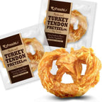 Afreschi Afreschi Natural Turkey Tendon Pretzel 2 Sizes Dog Food & Treats