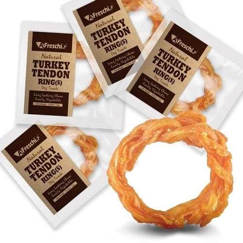 Afreschi Afreschi Natural Turkey Tendon Ring 2 Sizes Dog Food & Treats