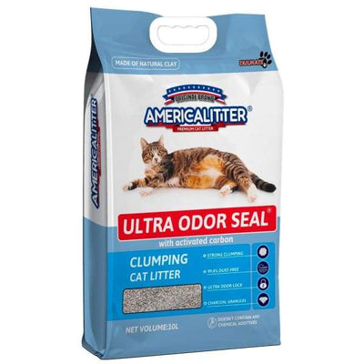 America Litter [Buy 3 at $44] America Litter - Ultra Odour Seal Clumping Cat Litter 10L Cat Litter & Accessories