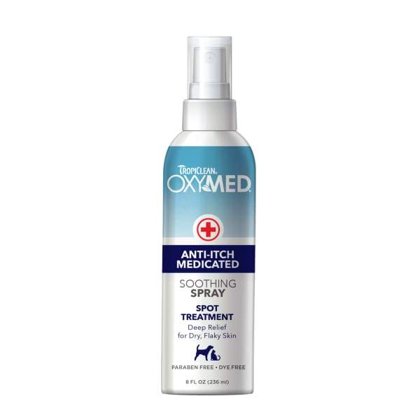 TropiClean [15% OFF] TropiClean OxyMed Anti-Itch Medicated Spray For Dogs & Cats 8oz Grooming & Hygiene