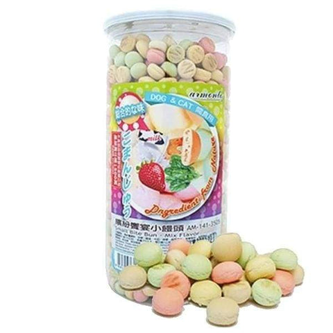Armonto Armonto Small Bite Bun Mixed Flavour Dog & Cat Treats 350g Dog Food & Treats