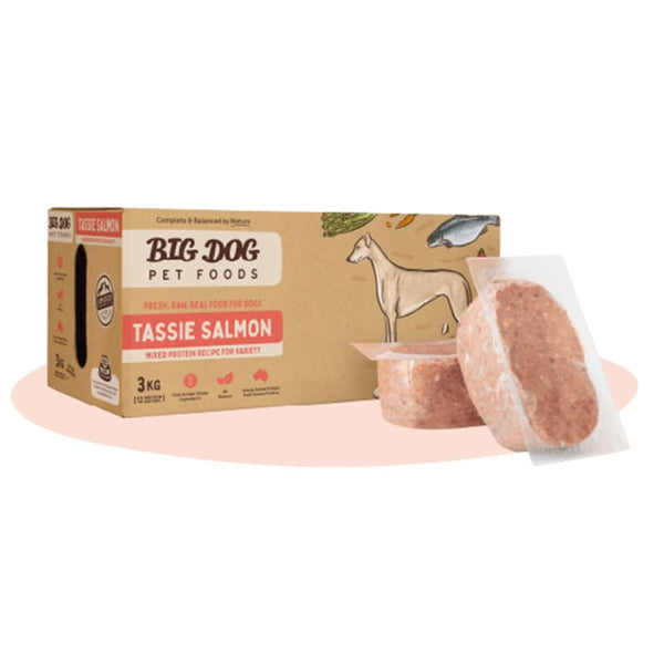 Big Dog [10% OFF] Big Dog BARF Tassie Salmon Frozen Raw Dog Food 3kg Dog Food & Treats