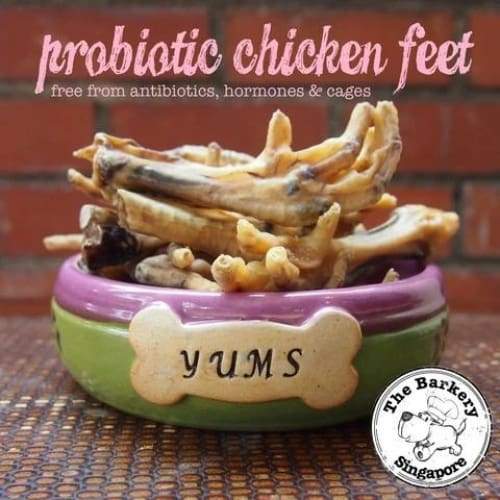 The Barkery Singapore The Barkery Chicken Feet Dehydrated Dog Treats 100g Dog Food & Treats