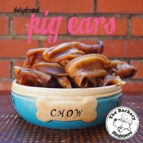 The Barkery Singapore The Barkery Pig Ears Dehydrated Dog Treats 80g Dog Food & Treats