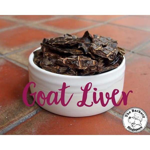 The Barkery Singapore The Barkery Goat Liver Dehydrated Dog Treats 100g Dog Food & Treats
