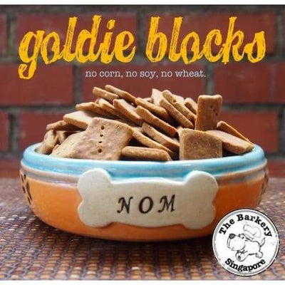 The Barkery Singapore The Barkery Goldie Blocks Dog Biscuits 100g Dog Food & Treats