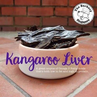 The Barkery Singapore The Barkery Kangaroo Liver Dehydrated Dog Treats 100g Dog Food & Treats