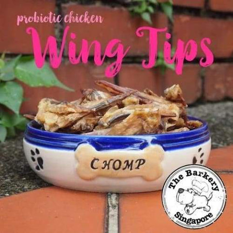 The Barkery Singapore The Barkery Probiotic Chicken Wing Tips Dehydrated Dog Treats 80g Dog Food & Treats